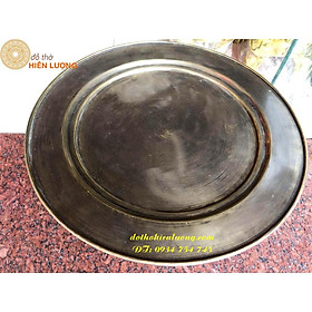 Mâm Bồng Trơn 38cm Đế Cao 24cm Màu Giả Cổ - Đĩa Hoa Quả
