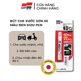 Bút lấp vết xước sơn ô tô, xe máy màu đen Kizu Pen Black BP-61 Soft99