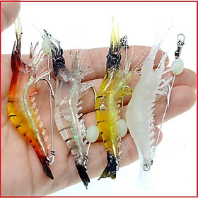 Mồi Câu Cá Giả Hình Con Tôm Dạ Quang 90mm Sanami Fishing Store,Mồi Câu Siêu Nhạy MT2