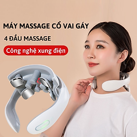 Máy massage cổ vai gáy ứng dụng công nghệ xung điện 5 chế độ và 15 cường độ Vibration Neck Massager