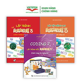 Combo 3 sách hướng dẫn học lập trình Scratch cho học sinh lớp 7