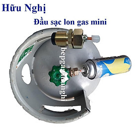 Đầu sạc gas từ bình gas lớn 12kg sang bình gas lom mini, Tặng 1O nút nhựa
