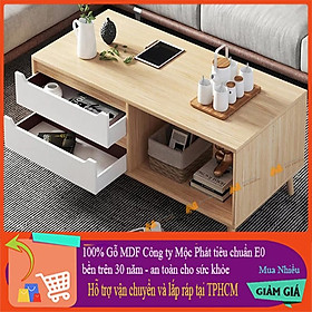 Mua Made in VN Bàn trà phòng khách thiết kế đẹp cho gia đình gỗ mdf 17mm công ty Mộc Phát độ bền trên 30 năm AN075