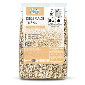 Hạt Diêm Mạch Trắng Havafoodies Gói 500g – White Quinoa