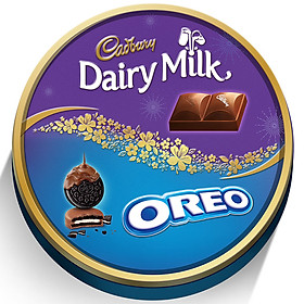 Hộp Thiếc Socola Cadbury - Bánh Quy Oreo 315g
