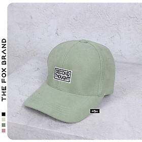 Mũ lưỡi trai,Nón kết thời trang chất nhung phong cách Ulzzang Form Unisex thêu chữ SECOND THOUGHT