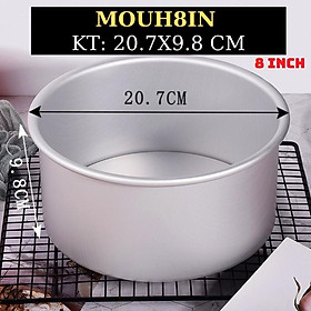 Mua Khuôn Tròn Nhôm ĐÁY CAO 10 CM Nướng Bánh Bông Lan Gato Sinh Nhật