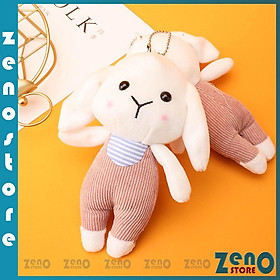 Móc khóa thỏ dễ thương, móc treo chìa khóa, treo balo, trang trí