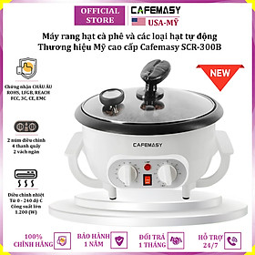 Mua Máy rang hạt cà phê và các loại hạt tự động tích hợp điều chỉnh thời gian  thương hiệu Mỹ cao cấp Cafemasy SCR-300B - Hàng Nhập Khẩu