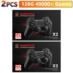 GD10 128G 40000 Trò chơi Trò chơi retro Bảng điều khiển trò chơi video 4K HD 2.4G Trò chơi bộ điều khiển không dây đôi cho PSP PS1