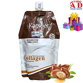 Dầu hấp ủ tóc siêu mượt Karseell Maca Essence Repair Collagen (dạng túi) 500ml