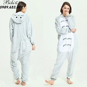 Bộ Đồ hình thú liền thân lông mịn Pijama dành Cho Người Lớn và Trẻ Em Hoạt Hình Cosplay