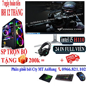 Bộ máy tính để bàn chơi GAME VietTech Sản phẩm trọn bộ - Hàng nhập khẩu - Cấu hình 1 Chơi game phổ thông - Màn 24 Mới IPS