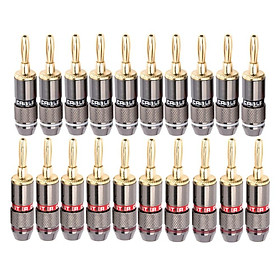 20pcs 4mm chuối cắm 24k vàng mạ vàng nguyên chất