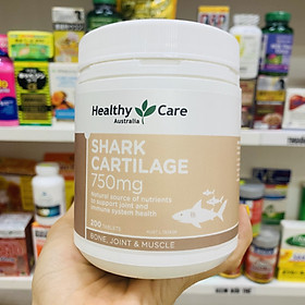 Viên bổ xương khớp chiết xuất từ sụn vi cá mập Healthy Care Shark Cartilage chính hãng ÚC