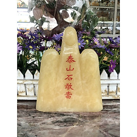 Thái Sơn Thạch Cảm Đương đá ngọc hoàng long - Cao 20cm