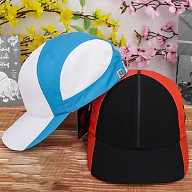 Combo 2 nón kết sơn, mũ cặp, nón cặp đường da giữa nhỏ màu trắng xanh dương và cam đen hàng mới nhập - NC508