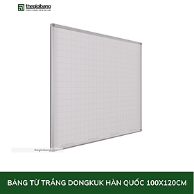 Bảng Từ Trắng Hàn Quốc Tân Hà - Bảng Viết Bút Lông Treo Tường - KT 100x120cm - Tặng Kèm Phụ Kiện