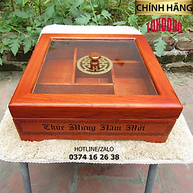 Mua Khay mứt kính vuông khắc laze thương hiệu TOKDODO