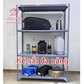 Kệ sắt đa năng 4 Tầng | Cao 150cm x Dài 80cm x Rộng 40cm.