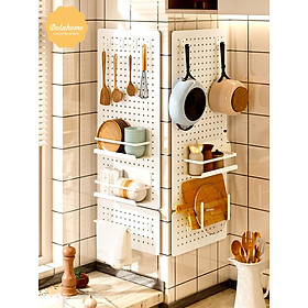 Pegboard kim loại sơn cao cấp không rỉ Dola Home dán trên nền gỗ, gạch, đá để muỗng thớt bát đĩa, giá úp nồi, dụng cụ bếp