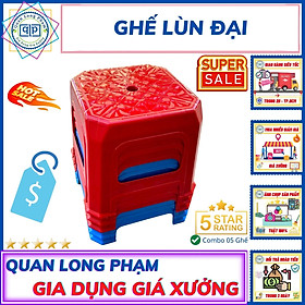 Mua Ghế Lùn Đại - Ghế Nhựa Thấp Loại To - Mặt Đại - Dầy - Chắc Chắn ️ Giá Sỉ Tận Xưởng ️