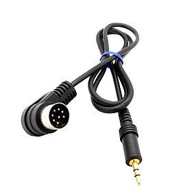 3.5mm Mini   AUX 8Pin M BUS Audio Input Adapter Cable for