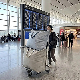 Túi Vải Đựng Chăn Quần Áo Cỡ Lớn 70x90cm – 2 Lớp Chống Ẩm Mốc, Siêu To Siêu Bền, Tiện Lưu Trữ Theo Mùa- HÀNG CHÍNH HÃNG MINIIN