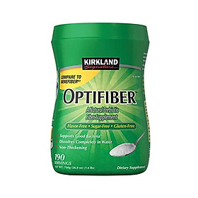 Bột hòa tan bổ sung chất xơ Kirkland Optifiber 190 khẩu phần mẫu mới nhập Mỹ