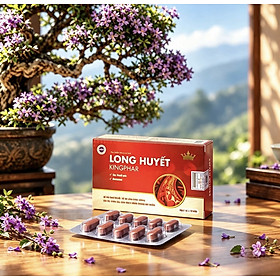Viên uống Long huyết Kingphar, hộp 20 viên, giúp hoạt huyết, giảm bầm tím, phù nề, do chấn thương mô mềm