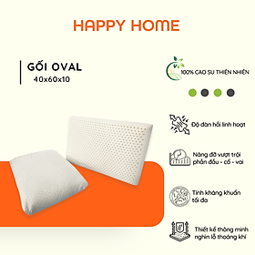 Gối cao su thiên nhiên Oval Happy Home