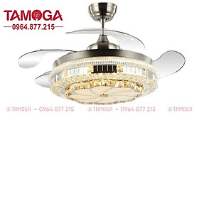 Mua Quạt trần xoáy nước Cánh cụp cánh xòe TAMOGA LENKAN 5454 Động cơ 6 số + Tặng kèm điều khiển từ xa HÀNG CHÍNH HÃNG