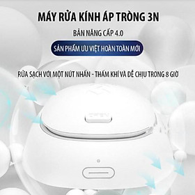 Máy Rửa Kính Áp Tròng 3N đơn giản với 1 nút ấn 