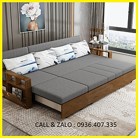 Mua   Nhập Khẩu   Giường Sofa Thông Minh  Đa Năng Gấp Gọn   2 Trong 1 Tay Gỗ Sang Trọng Khung Thép KT :1m76 x 1m95