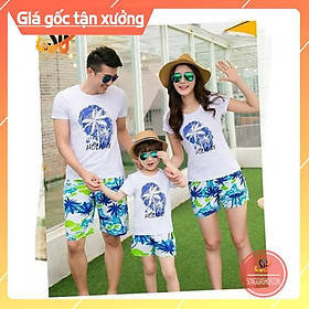 Đồng phục gia đình đi biển set nguyên bộ đồ đi biển nam nữ đủ size cho bé trai gái và bigsize DDB01 | SG