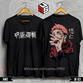 Áo thun Jujutsu Kaisen, áo phông unisex Gojo Satoru, Sakuna, Yuji, Megumi