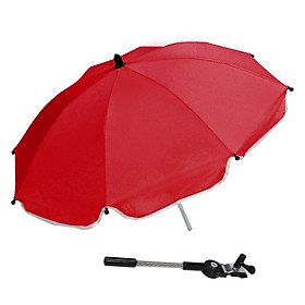 Baby Stroller Pram Pushchair UV Sun Rain Wind Resistant Umbrella Parasol Bracket