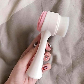 Cọ Rửa Mặt 2 Đầu Massage Mềm Mại Phong Cách Nhật Bản (Giao màu ngẫu nhiên)