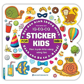 Bóc Dán Hình Thông Minh IQ-EQ-CQ - Sticker For Kids - Cuốn 5 (Tái Bản 2023)