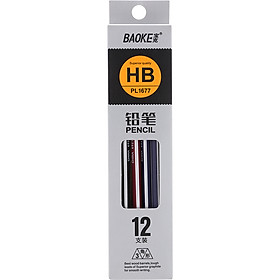 Hộp 12 Cây Chì Chuốt HB Baoke PL 1677