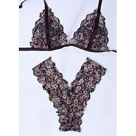 Bộ đồ lót nữ Sexy Bralette ren cao cấp R436