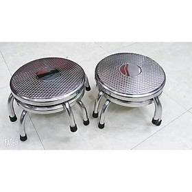 Ghế inox cao 20cm ghế nhặt rau rửa bát