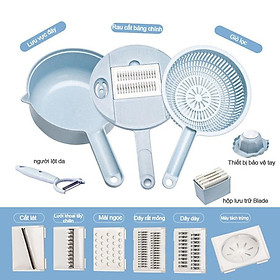 Mua Dụng cụ bào cắt gọt rau củ quả đa năng kèm rổ 12in1-Tiện Lợi Cho Nhà Bếp