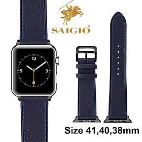 Dây Apple Watch 41mm 40mm 38mm, Chất Liệu Da Bò Cao Cấp, Dây Đeo Phong Cách Cổ Điển, Đơn Giản Và Tinh Tế, Tương Thích Các Phiên Bản Series 9/8/7/6/5/4/3/2/1/SE/SE2