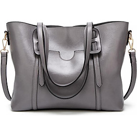 Lady'S Tote Bag High Capacity Oily Soft Leather