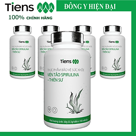 Hình ảnh Thực Phẩm Bảo Vệ Sức Khỏe Viên Tảo Spirulina - Thiên Sư. Thực phẩm vàng cho người đau dạ dày,  Chống suy nhược cơ thể Tăng cường miễn dịch. 