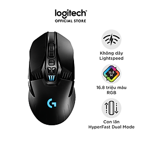 Chuột game không dây Lightspeed RGB Logitech G903 - Cảm biến Hero 25k, pin sạc 140h+, thiết kế thuận cả 2 tay, pin 180h, PC/Mac - Hàng chính hãng