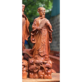 Mua Tượng khổng minh ( Gia cát lượng ) Bằng gỗ hương đá kt cao 60×15×16cm