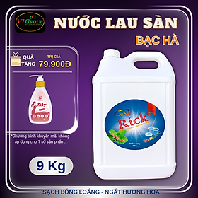 Nước Lau Sàn Rick Can 9Kg - Tặng 1 Nước giặt đồ lót Zily 200gr