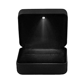 Engagement  Box with Light,  Case Box with LED Lighted up  Gift Box for Wedding, Engagement, Proposal, Birthday and Anniversary